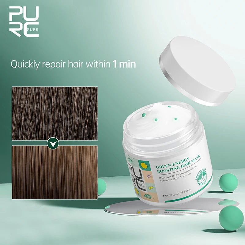 PURC Keratin Hair Mask Professional Hair Treatment Cream Smoothing Straightening Soft Repair Damaged Frizz Hair Care Products