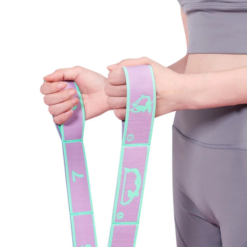 Fitness Slimming Resistance Band Yoga Stretching Belt |Training Elastic Bands for Beginners in Pilates & Hot Yoga