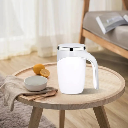 Rechargeable Electric Coffee Mug with Automatic Stirring